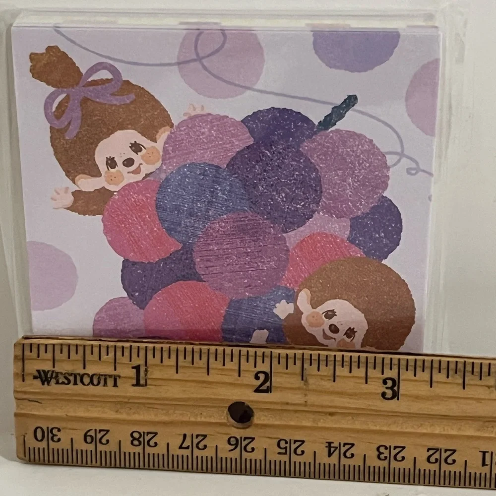 Monchhichi Fruit Series-Grape Small Square Memo Pad
